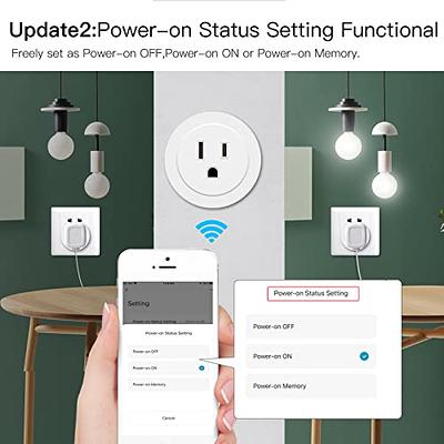 HAPYTHDA Smart Plug with Remote, 2.4GHz Wi-Fi & RF433 Wireless