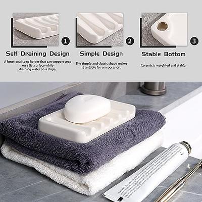 Ceramic Self-Draining Soap Dish