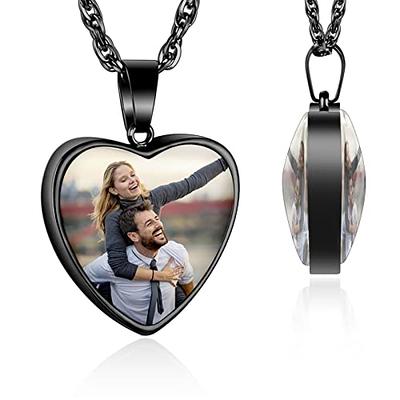 AIWENXI Heart Urn Necklace for Ashes with Me Always Keepsake Memorial  Pendant Cremation Jewelry for Women Men | Amazon.com