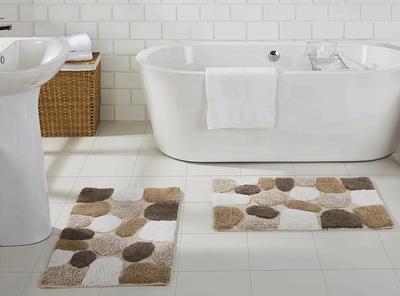 Chesapeake Pebbles Spa Bath Rug Runner (24 x 60) 