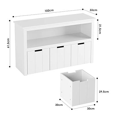  FOTOSOK Toy Storage Organizer with 3 Movable Drawers