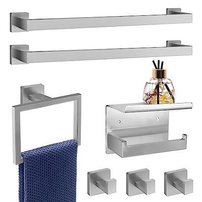 Stainless Steel Bathroom Accessories Set Chrome Wall Mount