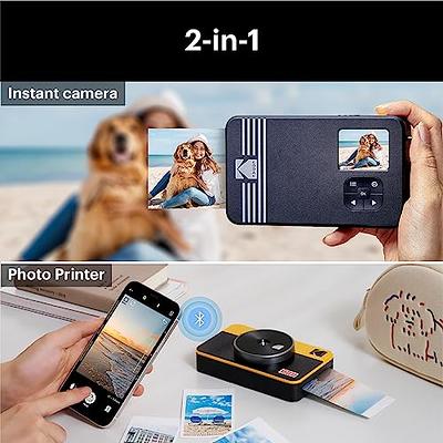 KODAK Mini Shot 3 Retro 4PASS 2-in-1 Instant Camera and Photo Printer (3x3  inches) + 68 Sheets Bundle