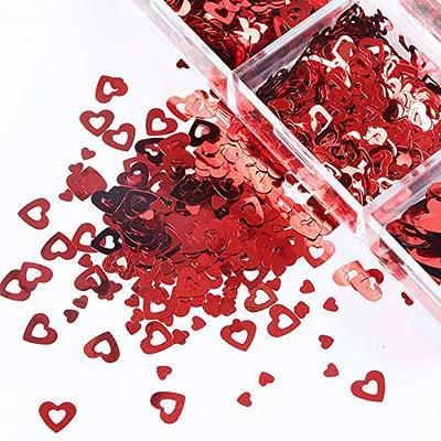 Red Glass Heart Gems - Confetti - Table Scatters - Party Supplies - Party &  Special Occasions