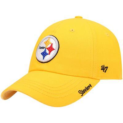 Women's '47 Tan Pittsburgh Steelers Rosette Clean Up Adjustable Hat