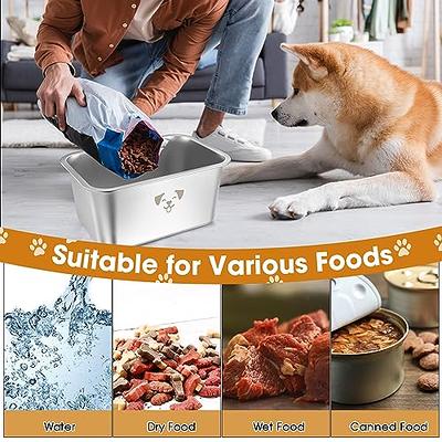 Pet Supplies : Stainless Steel Dog Bowls for Large Dogs, 2.65 Gallons High  Capacity Metal Dog Food Bowls, Ideal Food and Water Bowls for Large, X-Large,  and Huge Dogs 