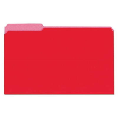 Oxford 55811 Clear Front Report Cover, Tang Clip, Letter, 1/2 Capacity,  Red, 25/Box 