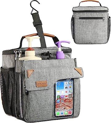 Shower Bag with Phone Pocket Holder, Extra Large Portable Hanging Mesh  Shower Bathroom Tote Caddy for College Dorm, Travel, Gym, Camping, Quick  Dry