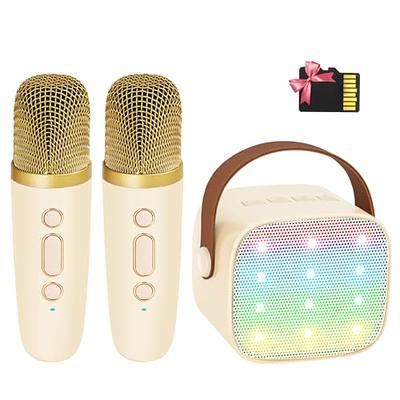 Karaoke Machine with 2 Wireless Microphones Bluetooth Speaker