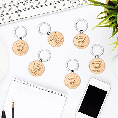 50 Pcs Thank You Gift Keychain Appreciation Keychain Thanksgiving Keyring  Make a Difference Keychain Silicone Key Chain Bulk Social Worker