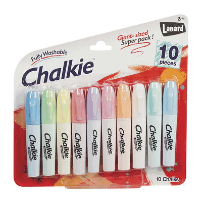 Kedudes Non-Toxic Dustless Chalk with Eraser (48 Pack) | 24 Colored Chalk + 24 White Chalkboard Chalk | for Teachers, Sidewalk Chalk for Kids