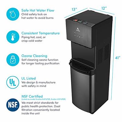 Avalon Self-Cleaning Bottleless Hot/Cold Water Cooler- Black