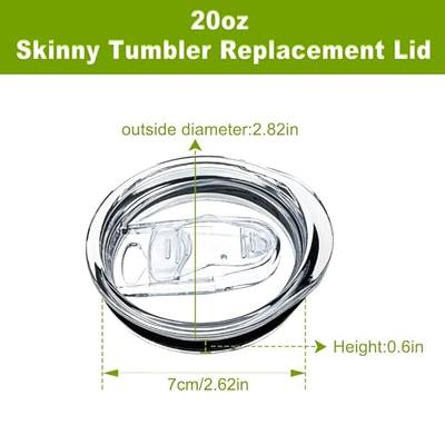 2 Pcs Skinny Tumbler Lid Replacement, 40 OZ Compatible Stanley Cup