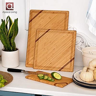 Chorus Bamboo Cutting Board Set with Juice Groove (Set of 3