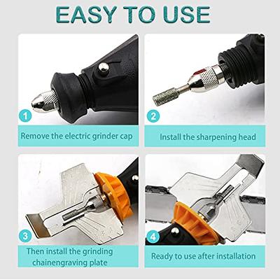 How to Sharpen a Chainsaw using the Dremel Sharpening Kit [Quick