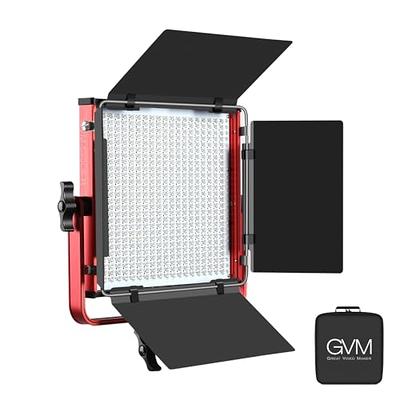 Neewer 2 Packs Bi-Color Dimmable 660 LED Video Light with Stand Kit,  3200-5600K,CRI 96+ LED Panel Lighting with U Bracket and Barndoor, 6.5 Feet  Light Stand for Studio Video Portrait Photography(Red) 