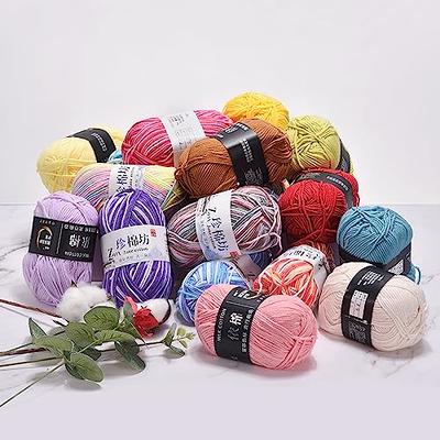  3x60g Pink Yarn For Crocheting And Knitting;3x66m