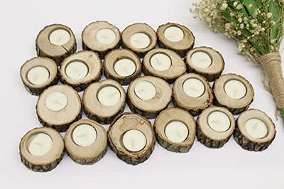 Tea Light Candle Holders,Log Tealight Candleholders,Wooden Candle