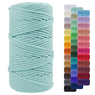 Lukche 1.5-2mm Polyester Macrame Cord 2 Skein (2x153 Yards) 100%  Polypropylene Premium Macrame Rope, Yarn Crochet Macrame Bag Craft for Wall  Hangers