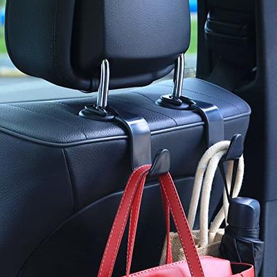 Amooca Car Seat Headrest Hook 4 Pack Hanger Storage Organizer