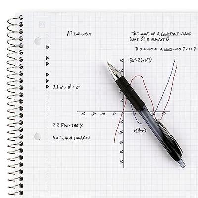 Five Star Spiral Notebook, 1 Subject, Graph Ruled Paper, 100 Sheets, 11 x  8