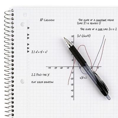 Five Star Spiral Notebooks, 6 Pack, 1 Subject, College Ruled Paper, Fights  Ink Bleed, Water Resistant Cover, 8-1/2 x 11, 100 Sheets, Black, Red