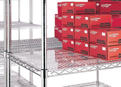 Alera ALESW59SL4824 Plastic 48 in. x 24 in. Shelf Liners For Wire Shelving  - Clear (4/Pack)