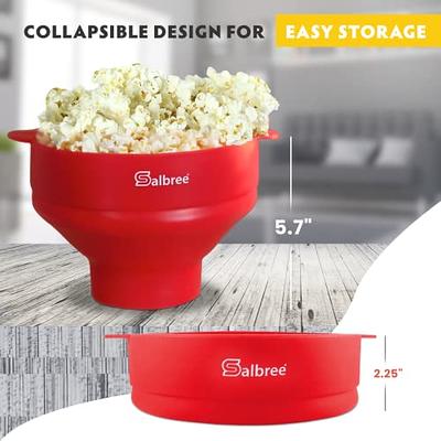 Popcorn Powder | Popcorn Popper | Collapsible & Microwavable - Red