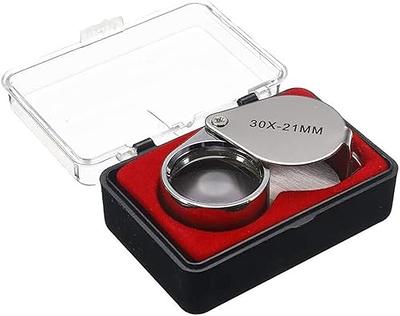 30x21mm Foldable Jewelers Loupe Magnifier - Portable Pocket