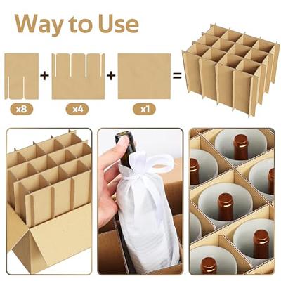 2 Sets Cardboard Dividers for 18 X 14 X 12 Inch Boxes With 26