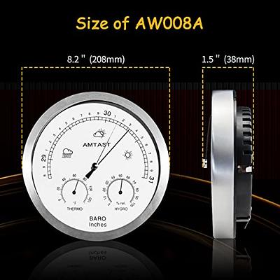 Barometers for The Home,3 in 1 Barometer Weather Station,Barometer  Thermometer Hygrometer,Indoor and Outdoor Weather Barometer,Barometers for  Home