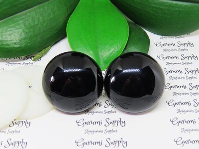 Plastic Safety Eyes Oval Black 11mm