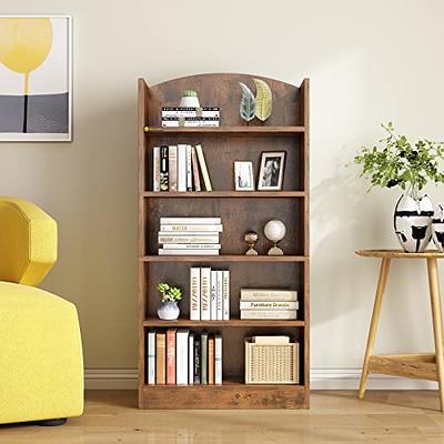 Modern 2-Tier Acrylic Storage Shelf Yellow Storage Rack with Open