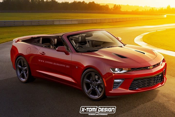 This 2016 Chevrolet Camaro Convertible Rendering Looks Great