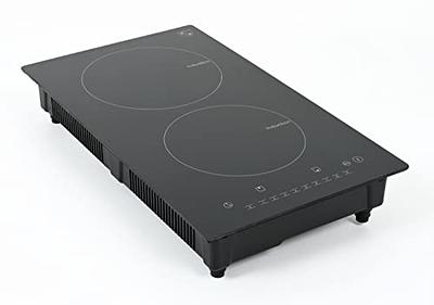 BENTISM Electric Induction Cooktop Built-in Stove Top 11in 2 Burners 120V 