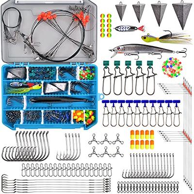 Saltwater Surf Fishing Tackle Kit, 173pcs Ocean Saltwater Fishing Gear  Saltwater Fishing Lures Surf Fishing Rigs Fish Finder Rigs Pompano Rigs  Pyramid Sinker Weight Hooks Swivels Gear Equipment - Yahoo Shopping