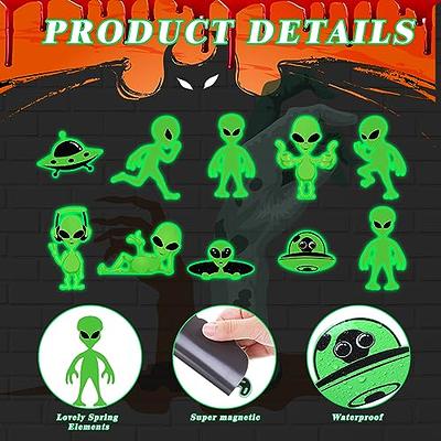 Set of Assorted Spooky Themed Glow Stickers - Halloween Wall Glow