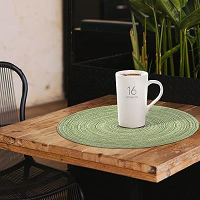 Wood Grain Placemats Heat Resistant Place Mats Non-Slip Dining Table Mats  Decor