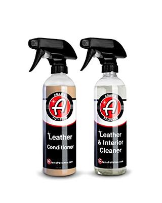 Adam's Polishes Leather Care Kit - Leather Cleaner & Leather Conditioner Car  Cleaning Supplies  UV Protection for Interior Accessories Steering Wheel  Seat Dash Vinyl Shoe Polish Jacket - Yahoo Shopping