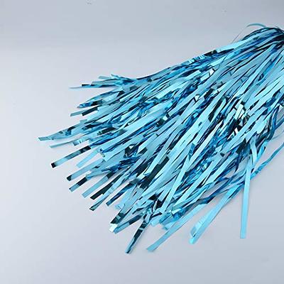  Metallic Tinsel Foil Fringe Curtains,3.2 ft x 8.2 ft Shimmer  Curtain Streamers Party Photo Backdrop for Birthday Wedding Party Baby  Shower Boy Decorations(Light Blue,Pack of 2) : Electronics