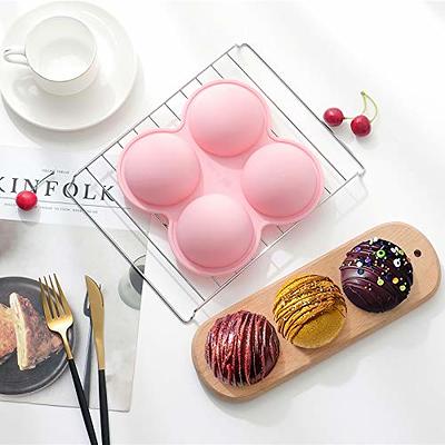 Large Semi Sphere Silicone Mold, Upgrade 6 Holes Chocolate Mold, 3 Sizes  Baking Mold for Making Chocolate Bomb, Cake, Jelly, Pudding, Soap, with
