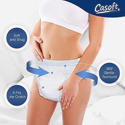 Made For Living, Size XXL (>62), Incontinence Underwear for Women & Men,  Ultimate Absorbency Overnight Adult Pull Ups, Disposable Diapers, Dual