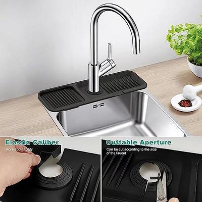 Silicone Sink Protector, 24.8x 13 Drain Sink Mat for Bottom of Kitchen  Stainless Steel Sink