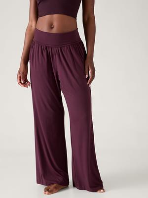 Full-length Sydney wide-leg pant in four-season stretch