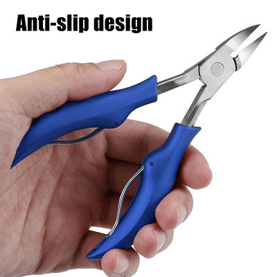 Unique Bargains Stainless Steel Fingernail Slanted Toenail