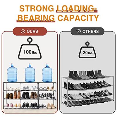 JIUYOTREE 7-Tier Shoe Rack with Dustproof Cover Shoe Storage Organizer  Closet Shoe Cabinet Shelf Hold up to 28 Pairs of Shoes for Doorway Corridor