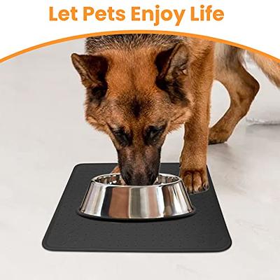 Waterproof Pet Bowl Mat Silicone Pet Food Mat Non-slip Dog Feeding Mat Paw  Dog Cat Placemats Pad Easy Washing Puppy Pet Supplies