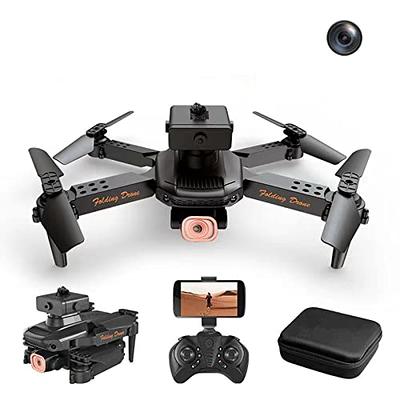 Drone with Camera for Adults, Aerial Photography Drone with 4K HD Three  Lens FPV Camera Drones for Kids 2.4 Wifi RC Foldable Drone Multirotors  Circle
