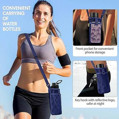 Adjustable Water Bottle Holder With Storage Pouch Bag - Perfect