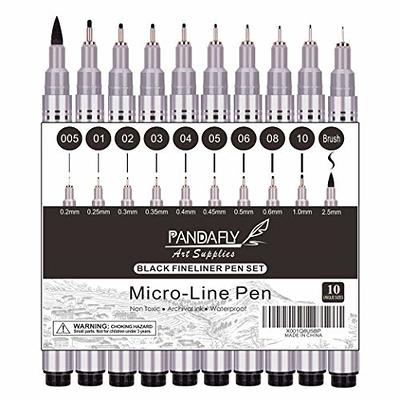 WRITECH Liquid Fineliner Pens Black Precision Multiliner Micro Pen